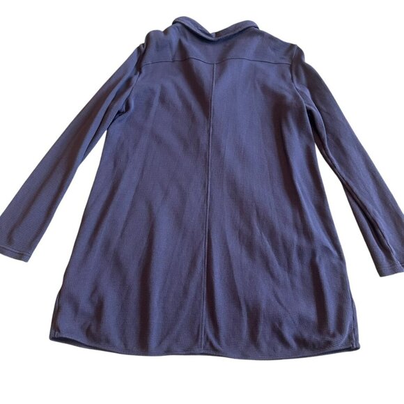 Soft Surroundings Take Two Textured Waffle Knit Tunic Top Purple Size XL Women's - Picture 6 of 12